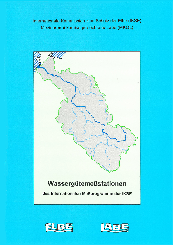 Wassergütemeßstationen des Internationalen Meßprogramms der IKSE