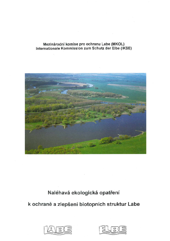 Naléhavá ekologická opatření k ochraně a zlepšení biotopních struktur Labe