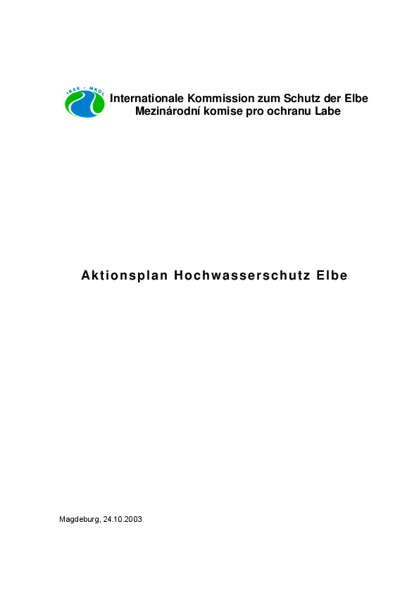 Aktionsplan Hochwasserschutz Elbe