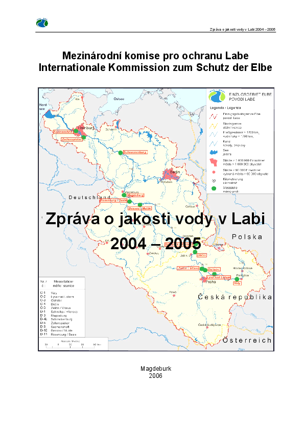 Zpráva o jakosti vody v Labi 2004 – 2005